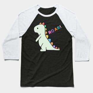 Colorful dinosaur print Baseball T-Shirt